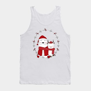 Santa and Reindeer Tank Top